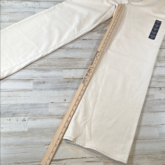 J. Crew Factory ECRU Wide Leg Jeans NWT - Picture 4 of 5